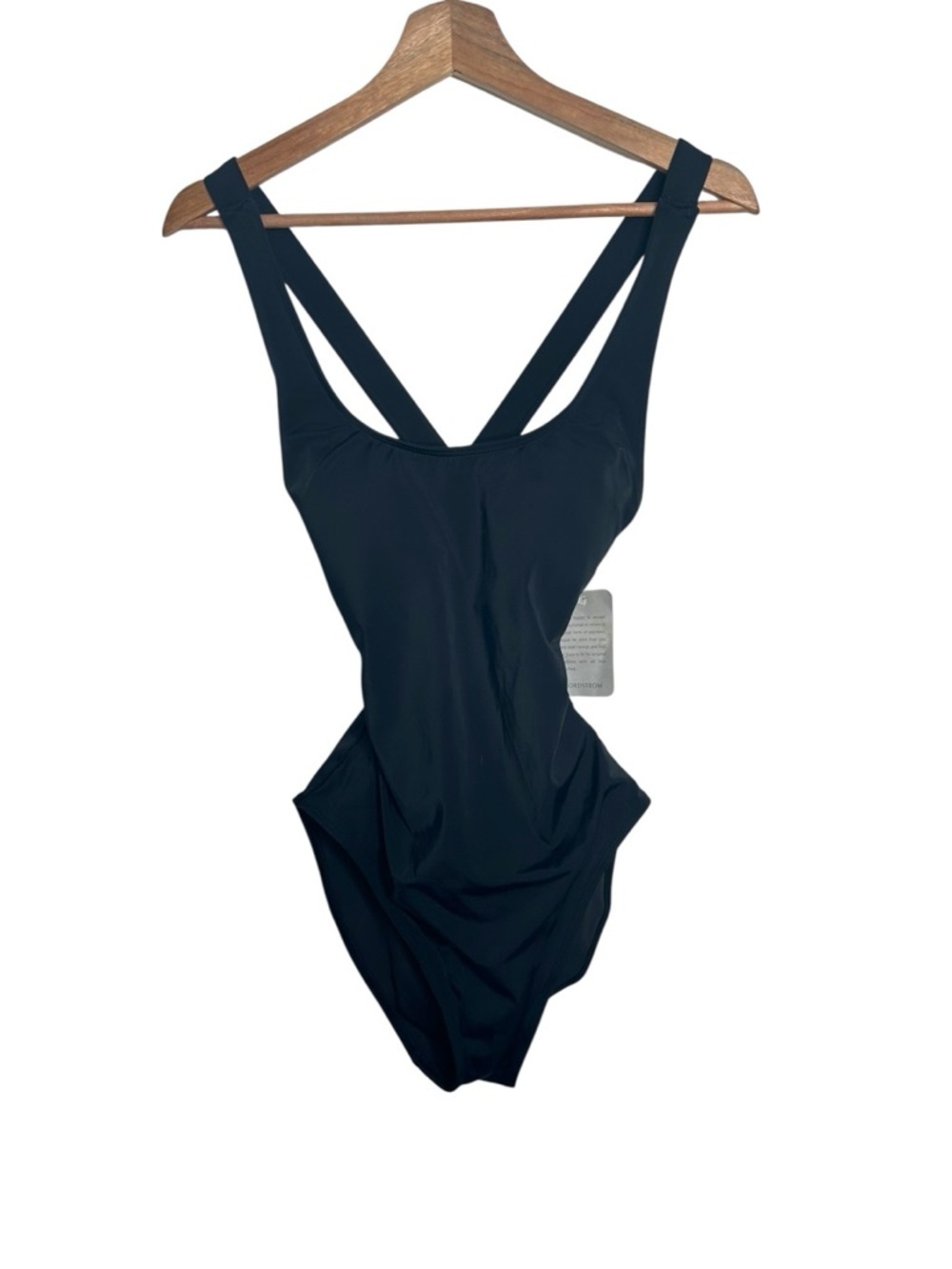 Andie The Tulum One Piece Black Criss Cross Back Swimsuit Size Medium - Picture 2 of 6